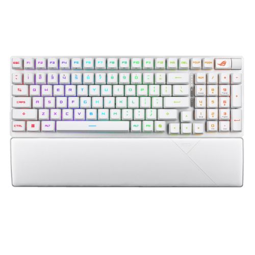 Asus ROG STRIX SCOPE II 96 RX Wireless RGB Mechanical Gaming Keyboard, 96% Layout, Streamer Hotkeys, ROG RX Switches, Multifunction Controls, White Asus ROG STRIX SCOPE II 96 RX Wireless RGB Mechanical Gaming Keyboard, 96% Layout, Streamer Hotkeys, ROG RX Switches, Multifunction Controls, White